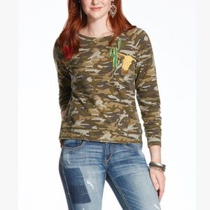 SOLD OUT-NWT Ariat Green Camo Cactus Top